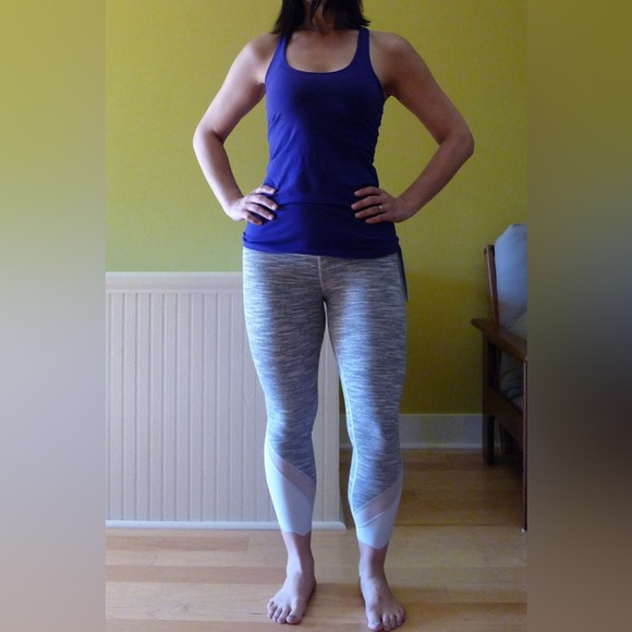 Lululemon💎Wunder Under Crop II Roll Down Mesh✨Wee Are From Space Silver Spoon✨4 - Picture 6 of 17